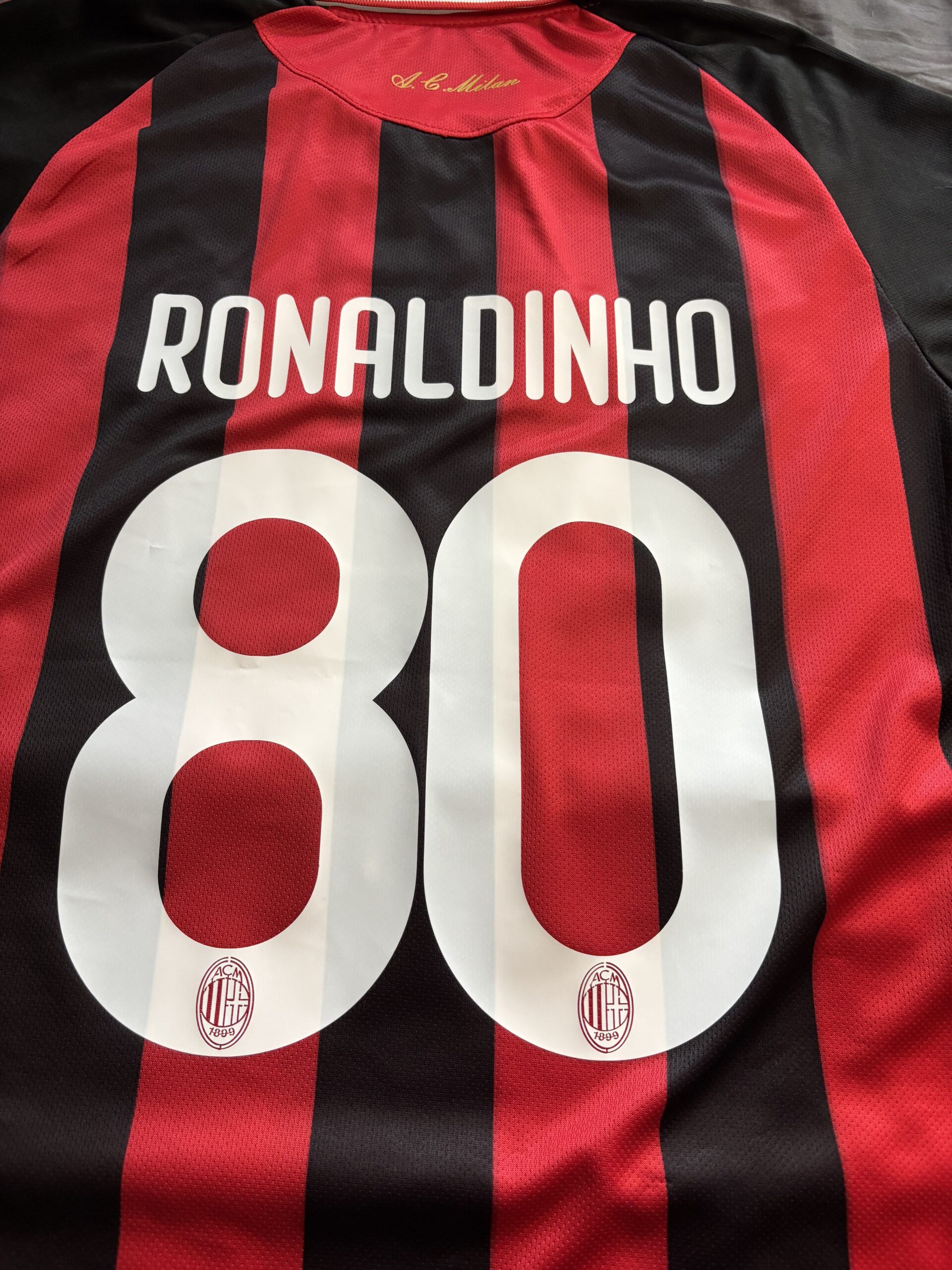 Camiseta Milan 2008 titular - Ronaldinho - Image 7